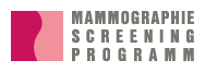 Abbildung Logo Mammographie Programm und Link zur Website