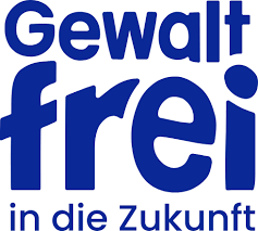 Abbildung Logo und Link "Gewaltfrei in die Zukunft"