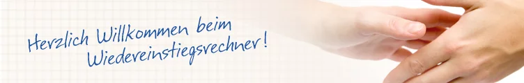 Abbildung Einladung zum Wiedereinstiegsrechner
