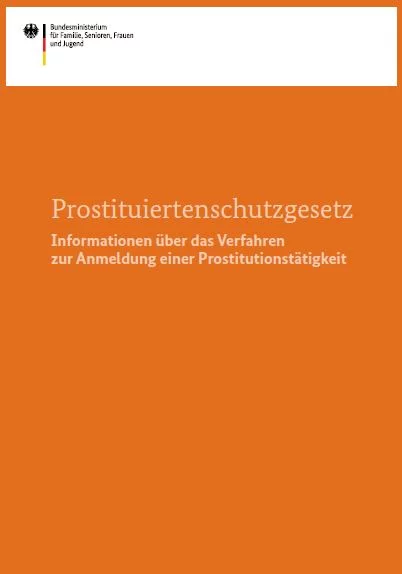 Abbildung Informationen über das Verfahren zur Anmeldung einer Prostitutionstätigkeit