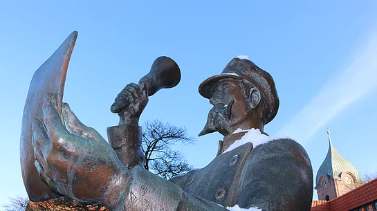 Utroper vor dem Rathaus